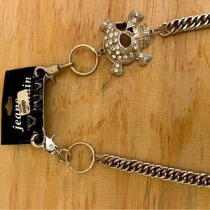 Jeans Skull Wallet Chain